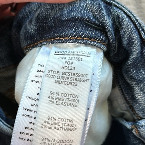 Good American Good Curve Straight Jeans - Picture 4 of 4
